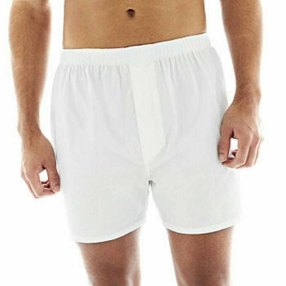 NIP Stafford woven cotton boxers 4-pack white